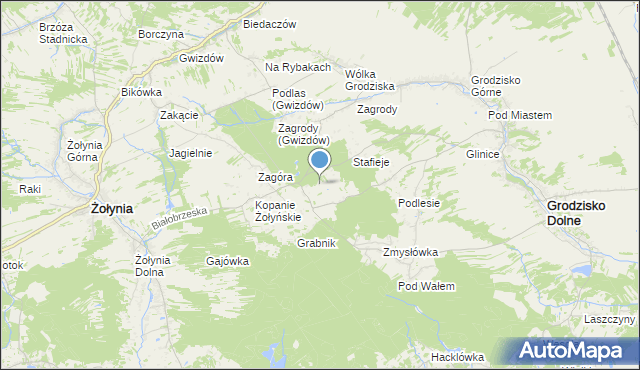 mapa Zagera, Zagera na mapie Targeo